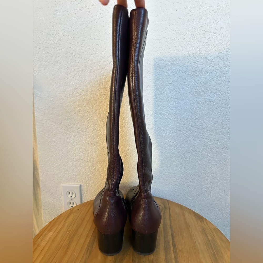 Aquatalia Emiliana Boots Size 9.5 Dark Chocolate Brown - Picture 4 of 13